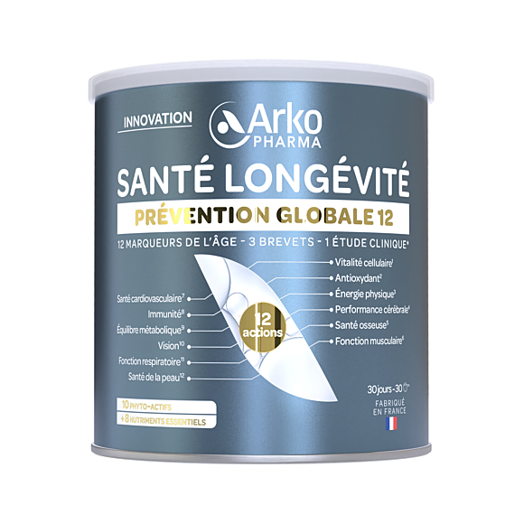 Santé longévite prévention globale 12 Arkopharma - pot de 285g