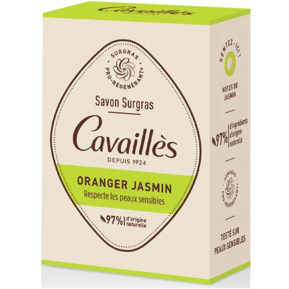 Savon surgras oranger jasmin Rogé Cavaillès - pain de 100g