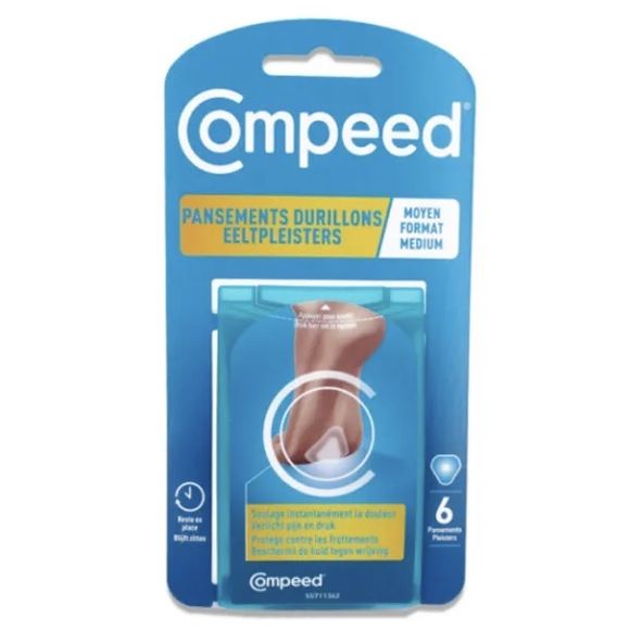 Pansements durillons moyen format Compeed - boite de 6 pansements