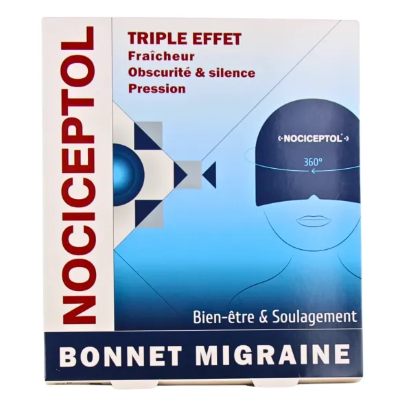Bonnet migraine triple effet Nociceptol - un bonnet