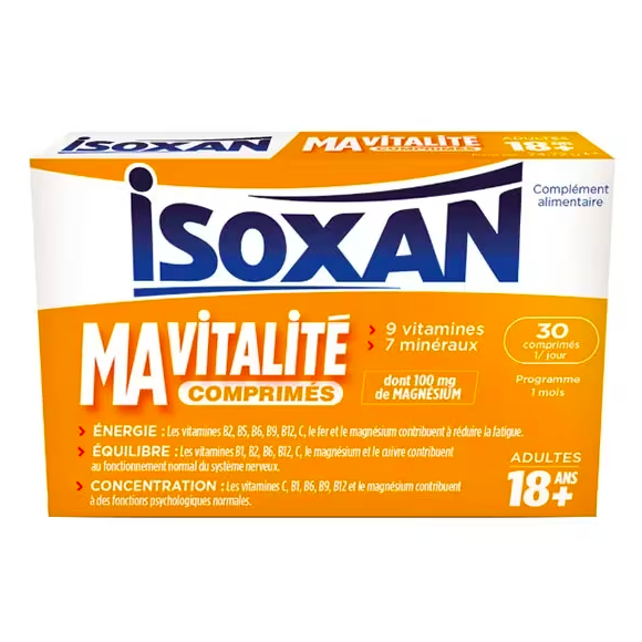 Isoxan Ma Vitalité adulte - boîte de 30 comprimés