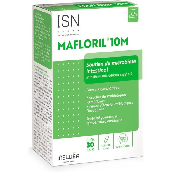 Mafloril 10M microbiote intestinal ISN - boite de 30 gélules 