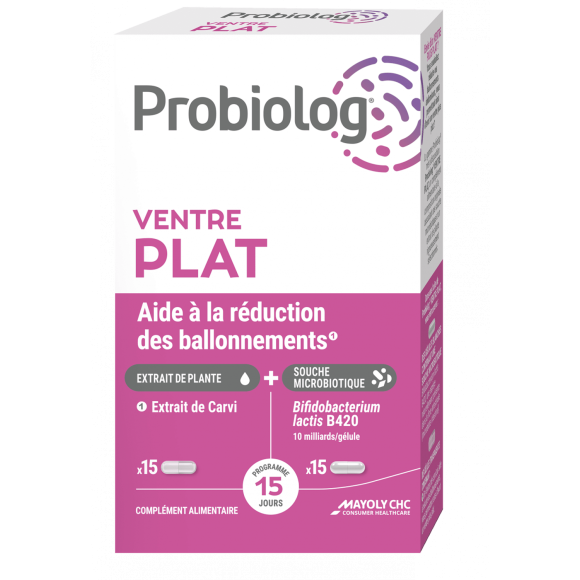 Probiolog Ventre plat Mayoly Spindler - boîte de 30 gélules