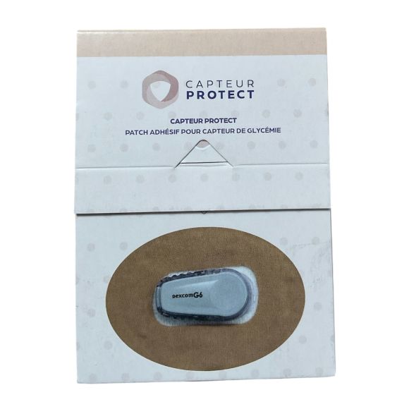 Patch adhésif Capteur Protect Dexcome - boîte de 6 patchs