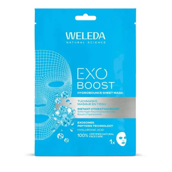 Exo Boost Hydrobounce masque en tissu Weleda - un masque