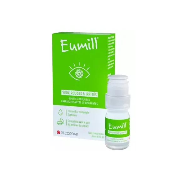 Gouttes yeux rouges et irrités Eumill - flacon de 10ml