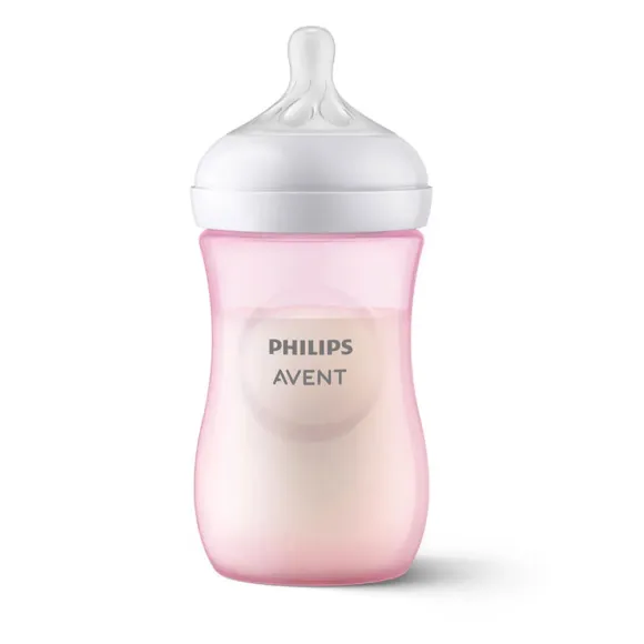 Avent Natural Response  biberon rose Philips - biberon de 260ml