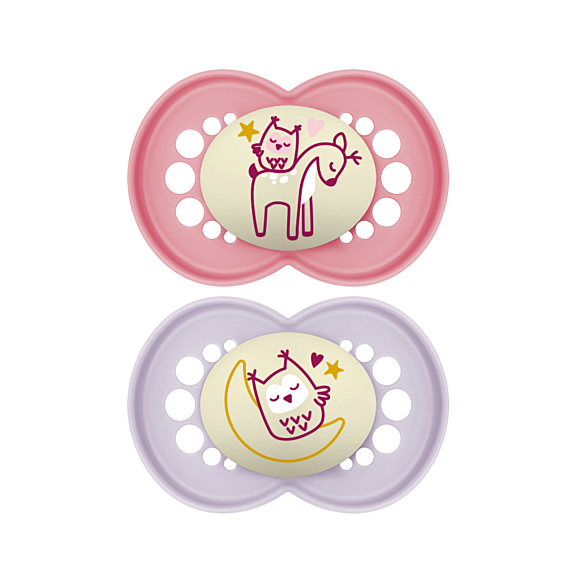 Sucettes Original Nuit +18mois Mam - 2 sucettes 