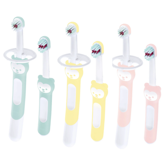 Kit brosse à dents d'apprentissage MAM - kit de 2 brosses à dents