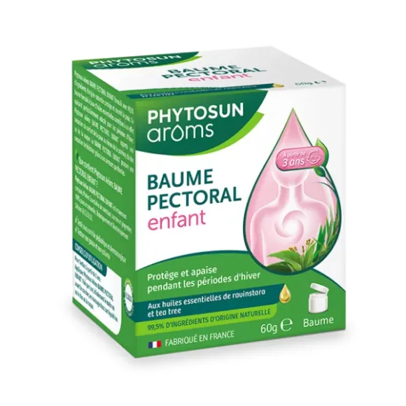 Baume pectoral enfant Phytosun Aroms - pot de 60g
