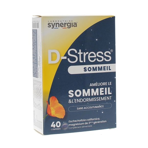 D-stress sommeil synergia - boîte de 40 comprimés