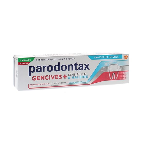 Dentifrice Gencives + sensibilité & haleine Parodontax - tube de 75ml