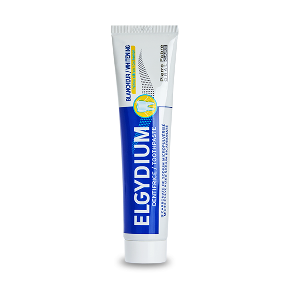 Dentifrice blancheur fraîcheur citron Elgydium - tube de 75 ml