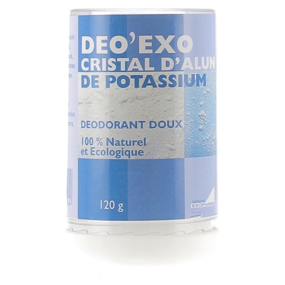 Deo'Exo Cristal d'Alun de Potassium Exopharm - stick de 120 g