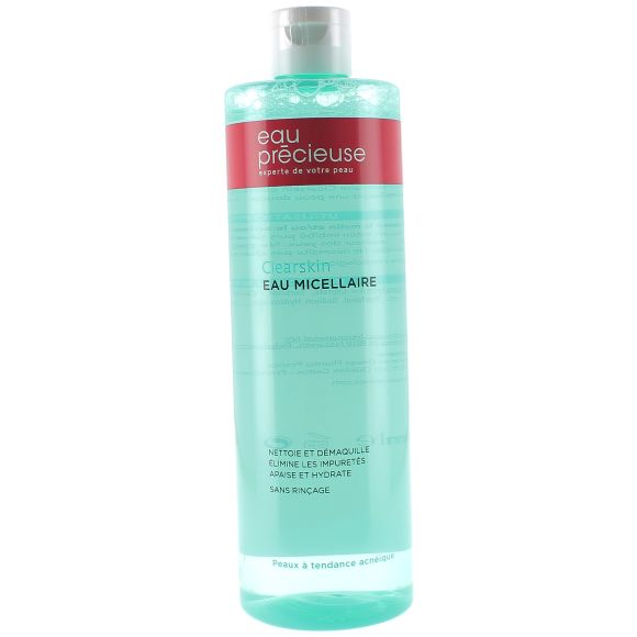 Eau précieuse clearskin eau micellaire démaquillante - flacon 400 ml