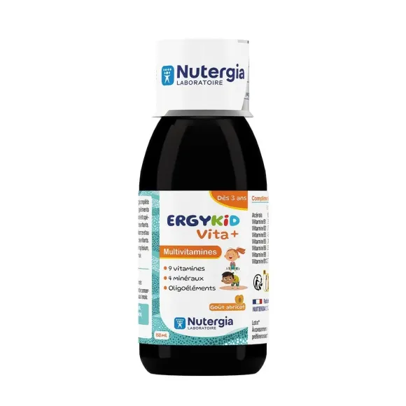 Ergykid Vita+ multivitamines Nutergia - flacon de 150ml