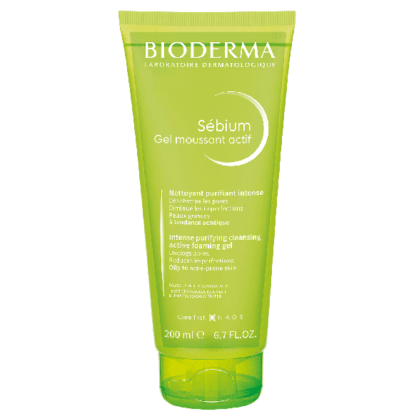 Gel moussant actif peeling Sébium Bioderma - tube de 100ml