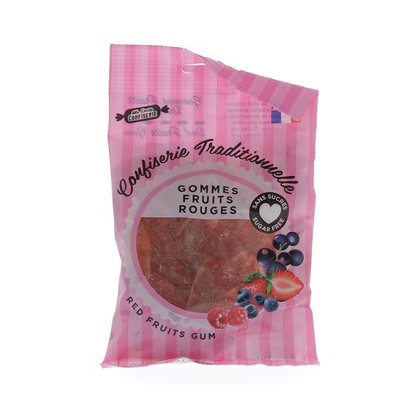 Gommes fruits rouges sans sucres Ma petite confiserie - sachet de 100g