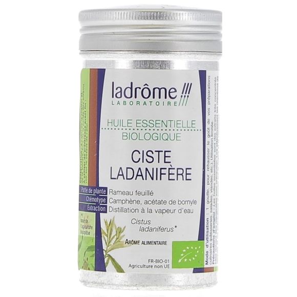 Huile essentielle ciste ladanifère Bio Ladrôme - Flacon de 10 ml