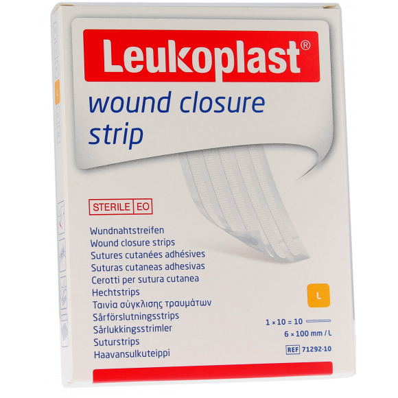 Leukosan Strip sutures cutanées adhésives BSN Médical - 10 strips de 6 x 100 mm