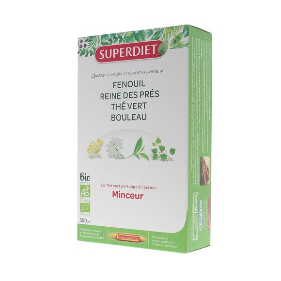 Quatuor Minceur bio Super Diet - 20 ampoules