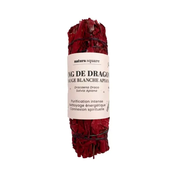Sang de dragon & sauge blanche apiana Natura square - 1 fagot
