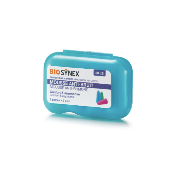 Protection auditive mousse Biosynex - boîte de 2 paires