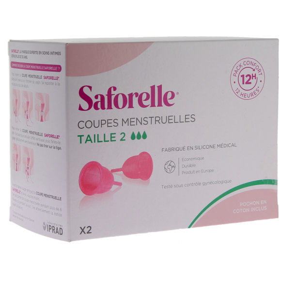 Cup Protect Coupes menstruelles taille 2 Saforelle - 2 coupes menstruelles