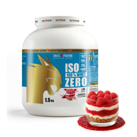 Iso zero 100% whey framboisier Eric Favre - pot de 1,5kg