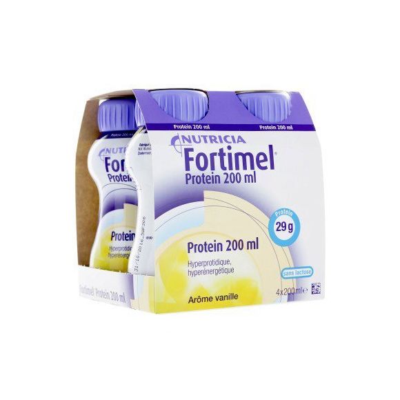 Fortimel protein goût vanille Nutricia - 4 bouteilles de 200 ml