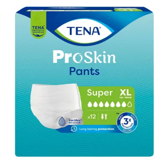 ProSkin super slips absorbants taille XL Tena - paquet de 12 protections