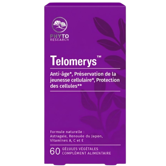 Telomerys anti-âge phyto research - Boite de 60 gélules végétales