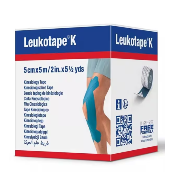 Leukotape K bande adhésive élastique BSN medical - bande de 5cm x 5m