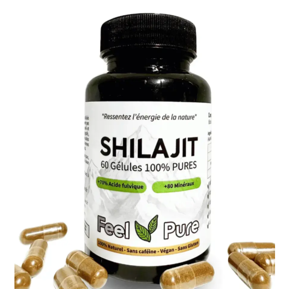 Shilajit Feel Pure - pot de 60 gélules 
