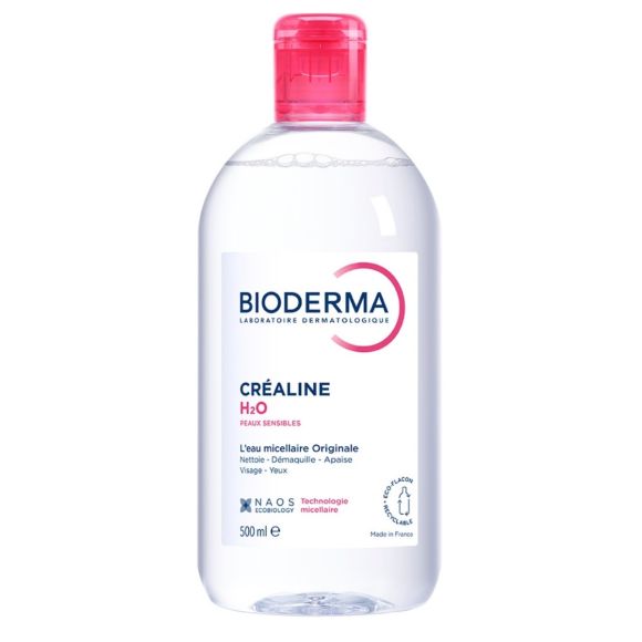 Eau micellaire Créaline H2O Bioderma - flacon de 500 ml