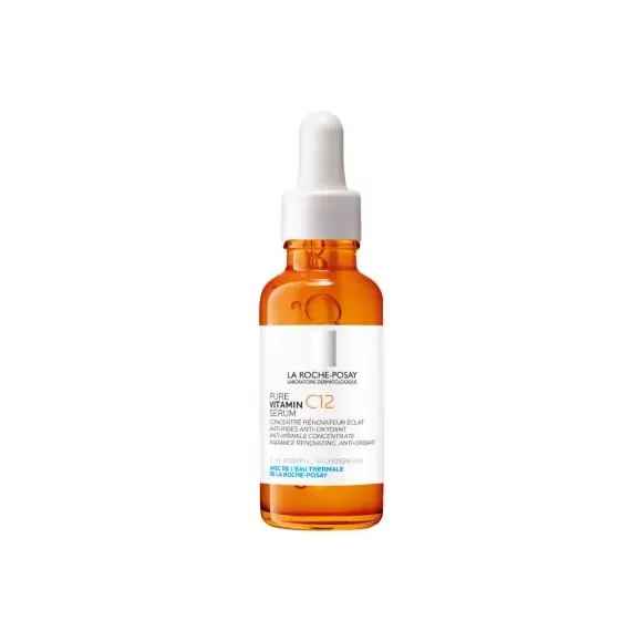 Sérum Rénovateur Éclat Pure Vitamin C12 La Roche-Posay - flacon pipette de 30ml