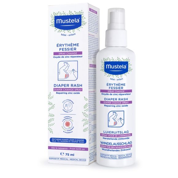 Spray Change érythème fessier Bébé Mustela - spray de 75ml