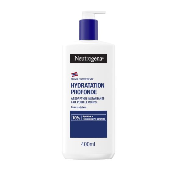 Hydratation Profonde Lait corps hydratant Neutrogena - flacon-pompe de 400 ml