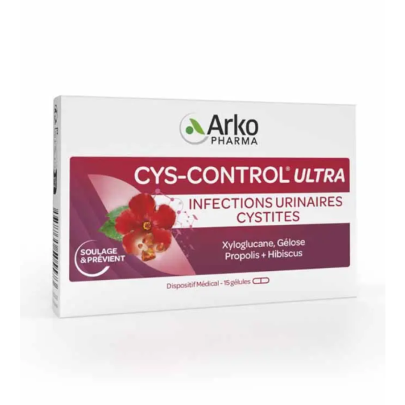 Cys-control ultra Arkopharma - boite de 15 gélules