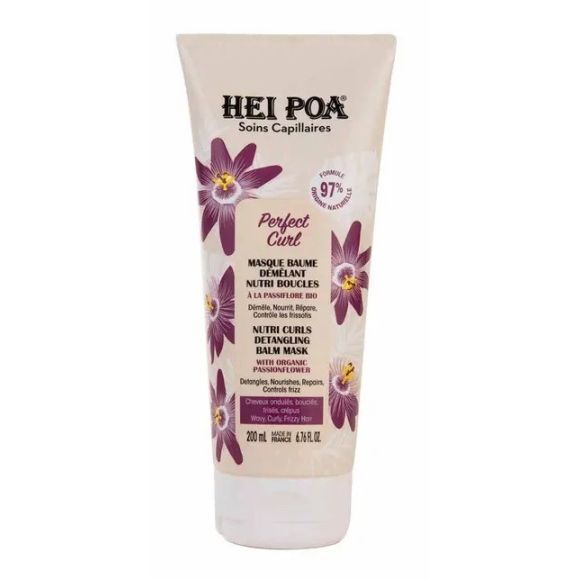 Perfect Curl masque baume démêlant nutri boucles Hei Poa - tube de 200ml