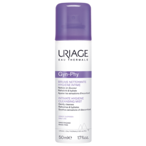 Gyn-Phy brume nettoyante hygiène intime Uriage - spray de 50ml