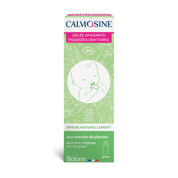 Calmosine Gelée apaisante poussées dentaires bio Laudavie - flacon-pompe de 15ml