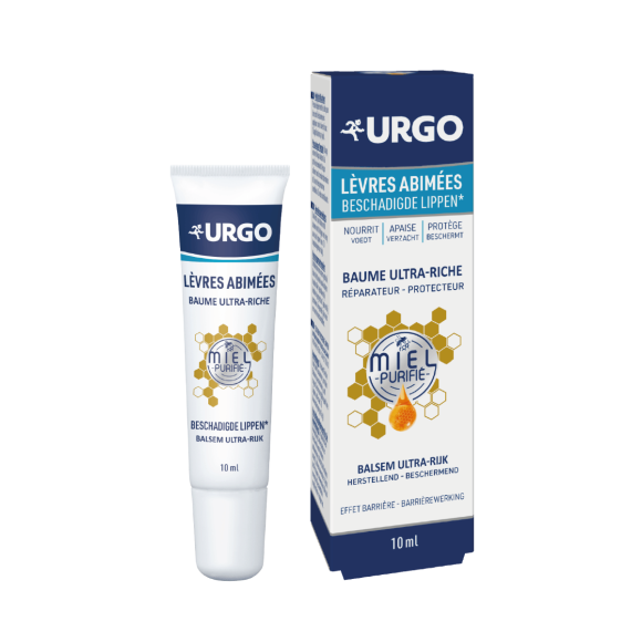 Baume ultra-riche lèvres abimées au miel Urgo - tube de 10ml