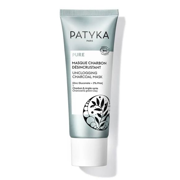 Pure Masque charbon désincrustant Patyka - tube de 50ml