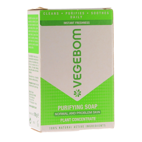 Savon purifiant Vegebom - pain de 100g