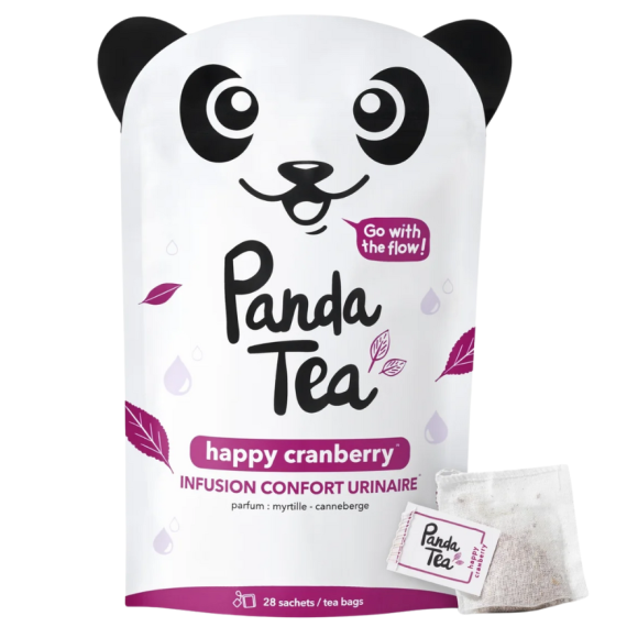 Happy cranberry infusion confort urinaire Panda tea - 28 sachets 