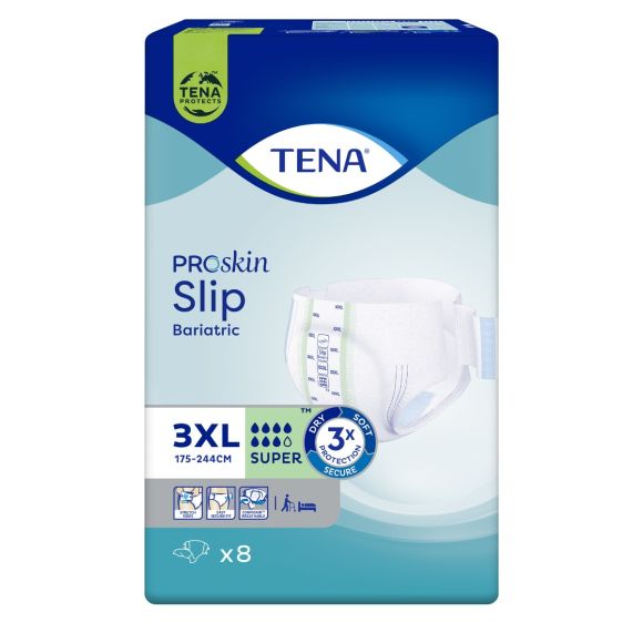 ProSkin bariatric slips taille 3XL Tena - paquet de 8 protections