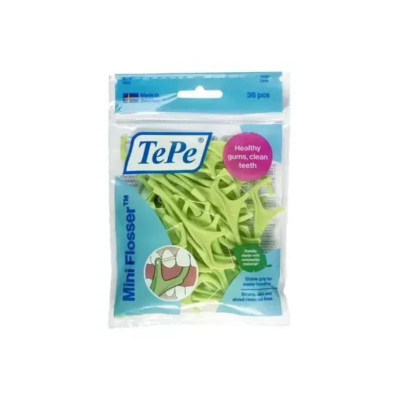 Porte-fil dentaire TePe Mini Flosser TePe - sachet de 36 pièces