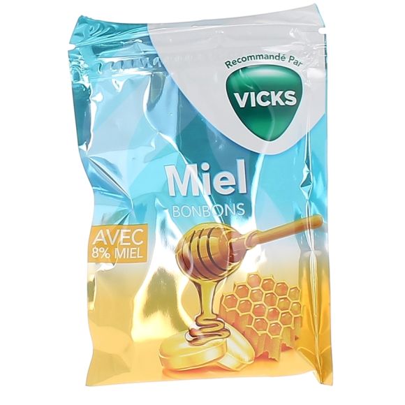 Bonbons au miel Vicks - sachet de 72 g