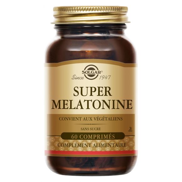 Super mélatonine Solgar - boîte de 60 comprimés